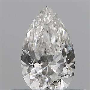 Picture of Natural Diamond 0.23 Carats, Pear with  Cut, G Color, SI1 Clarity and Certified by GIA