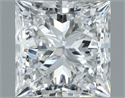 Natural Diamond 1.00 Carats, Princess with  Cut, E Color, VS1 Clarity and Certified by GIA