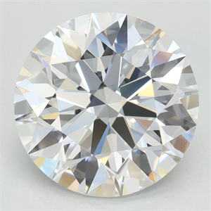 Picture of Lab Grown Diamond 3.05 Carats, Round with Ideal Cut, D Color, IF Clarity and Certified by IGI