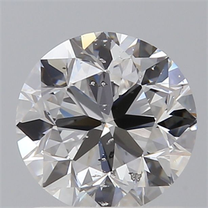 Picture of Natural Diamond 1.01 Carats, Round with Very Good Cut, D Color, SI2 Clarity and Certified by GIA