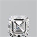 Natural Diamond 0.91 Carats, Asscher with  Cut, I Color, VS1 Clarity and Certified by GIA