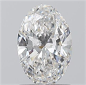 Natural Diamond 1.01 Carats, Oval with  Cut, E Color, VS2 Clarity and Certified by GIA