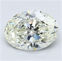 Diamante Natural 3.50 quilates, Ovalado , Color K, claridad SI2 y certificado GIA