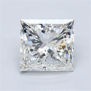 Foto Diamante Natural 3.01 quilates, Princesa , Color D, claridad SI1 y certificado GIA de