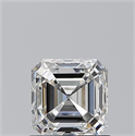 Diamante Natural 0.90 quilates, Asscher , Color H, claridad VVS1 y certificado GIA