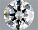 Natural Diamond 2.50 Carats, Round with Excellent Cut, G Color, VVS1 Clarity and Certified by GIA