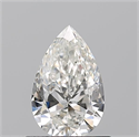 Natural Diamond 0.70 Carats, Pear with  Cut, H Color, SI1 Clarity and Certified by GIA