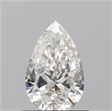 Diamante Natural 0.70 quilates, De pera , Color H, claridad SI1 y certificado GIA