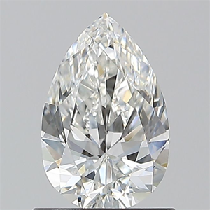 Picture of Natural Diamond 0.90 Carats, Pear with  Cut, F Color, VVS2 Clarity and Certified by GIA