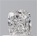Natural Diamond 0.50 Carats, Cushion with  Cut, E Color, SI1 Clarity and Certified by GIA