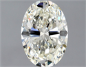 Natural Diamond 1.01 Carats, Oval with  Cut, J Color, VS1 Clarity and Certified by GIA