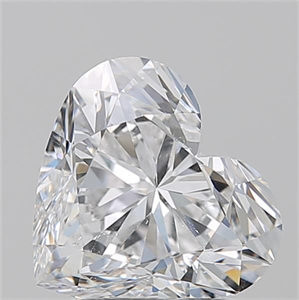 Picture of Natural Diamond 1.70 Carats, Heart with  Cut, D Color, SI2 Clarity and Certified by GIA
