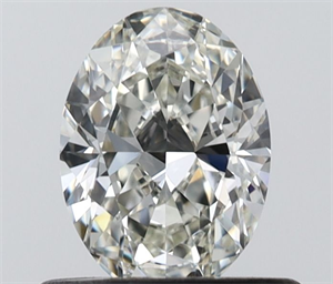 Picture of Natural Diamond 0.50 Carats, Oval with  Cut, H Color, VVS2 Clarity and Certified by IGI
