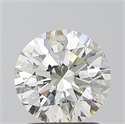 Natural Diamond 1.51 Carats, Round with Excellent Cut, L Color, SI2 Clarity and Certified by GIA