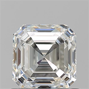 Picture of Natural Diamond 0.90 Carats, Asscher with  Cut, I Color, IF Clarity and Certified by GIA