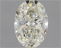 Natural Diamond 1.00 Carats, Oval with  Cut, L Color, VVS2 Clarity and Certified by GIA