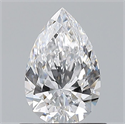 Natural Diamond 0.72 Carats, Pear with  Cut, D Color, VVS1 Clarity and Certified by GIA