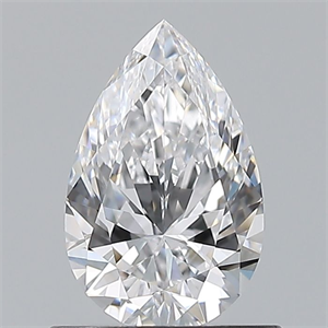 Picture of Natural Diamond 0.72 Carats, Pear with  Cut, D Color, VVS1 Clarity and Certified by GIA