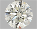 Natural Diamond 1.71 Carats, Round with Very Good Cut, L Color, VVS2 Clarity and Certified by HRD