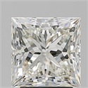Natural Diamond 3.02 Carats, Princess with  Cut, K Color, VS1 Clarity and Certified by GIA