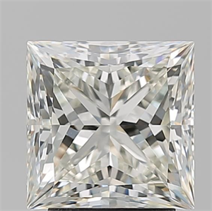 Picture of Natural Diamond 3.02 Carats, Princess with  Cut, K Color, VS1 Clarity and Certified by GIA