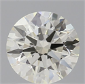 Natural Diamond 0.76 Carats, Round with Excellent Cut, L Color, SI1 Clarity and Certified by GIA
