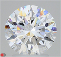 Lab Grown Diamond 2.66 Carats, Round with Ideal Cut, D Color, VVS1 Clarity and Certified by IGI