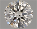Natural Diamond 0.70 Carats, Round with Excellent Cut, H Color, I1 Clarity and Certified by GIA