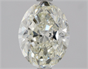 Natural Diamond 1.50 Carats, Oval with  Cut, K Color, VS1 Clarity and Certified by GIA