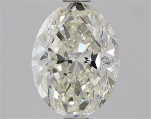 Picture of Natural Diamond 1.50 Carats, Oval with  Cut, K Color, VS1 Clarity and Certified by GIA