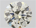 Natural Diamond 0.90 Carats, Round with Excellent Cut, J Color, SI1 Clarity and Certified by IGI