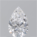Natural Diamond 0.70 Carats, Pear with  Cut, D Color, VS2 Clarity and Certified by GIA