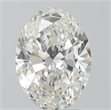 Natural Diamond 2.01 Carats, Oval with  Cut, G Color, SI1 Clarity and Certified by GIA