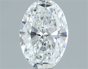 Picture of Natural Diamond 0.54 Carats, Oval with  Cut, D Color, VVS2 Clarity and Certified by GIA