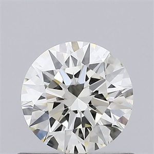 Picture of Natural Diamond 0.51 Carats, Round with Excellent Cut, M Color, VVS1 Clarity and Certified by GIA