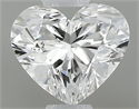 Natural Diamond 0.44 Carats, Heart with  Cut, E Color, SI1 Clarity and Certified by GIA