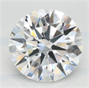 Lab Grown Diamond 3.19 Carats, Round with Ideal Cut, D Color, IF Clarity and Certified by IGI