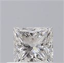 Natural Diamond 0.40 Carats, Princess with  Cut, F Color, VS2 Clarity and Certified by GIA