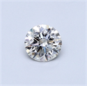 Diamante Natural 0.40 quilates, Redondo , Color J, claridad SI2 y certificado GIA