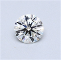 Diamante Natural 0.50 quilates, Redondo , Color H, claridad VS2 y certificado GIA