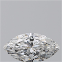 Natural Diamond 0.52 Carats, Marquise with  Cut, F Color, SI1 Clarity and Certified by GIA