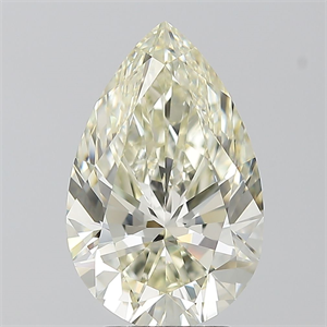 Picture of Natural Diamond 3.51 Carats, Pear with  Cut, M Color, IF Clarity and Certified by GIA
