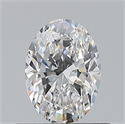 Natural Diamond 0.56 Carats, Oval with  Cut, E Color, VVS1 Clarity and Certified by GIA