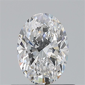 Picture of Natural Diamond 0.56 Carats, Oval with  Cut, E Color, VVS1 Clarity and Certified by GIA