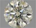 Diamante Natural 0.72 quilates, Redondo , Color K, claridad I1 y certificado IGI