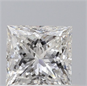 Natural Diamond 0.70 Carats, Princess with  Cut, F Color, VVS2 Clarity and Certified by GIA