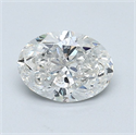 Diamante Natural 1.01 quilates, Ovalado , Color F, claridad SI2 y certificado GIA