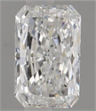 Natural Diamond 0.50 Carats, Radiant with  Cut, E Color, SI1 Clarity and Certified by GIA
