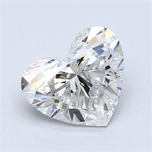 Picture of Natural Diamond 2.51 Carats, Heart with  Cut, F Color, SI1 Clarity and Certified by GIA