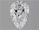 Diamante Natural 1.64 quilates, De pera , Color D, claridad IF y certificado GIA